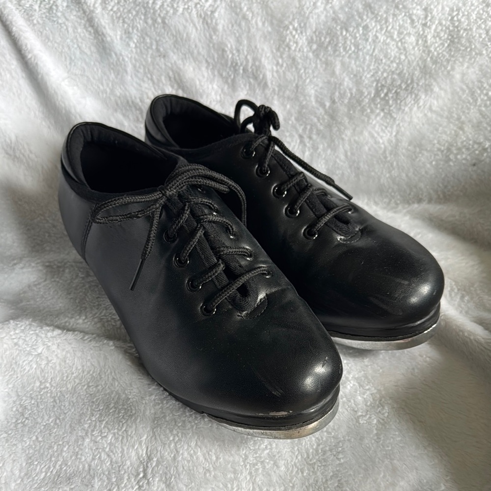 Black Tap Dance Shoes - Lace Up